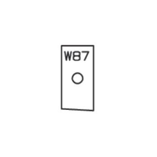 Plaquette - ELBE W87 - 23,7x12x1,5 mm - pente 3°