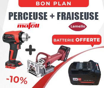 Bon plan Fraiseuse Lamello + Perceuse Mafell sur Keloutils.com