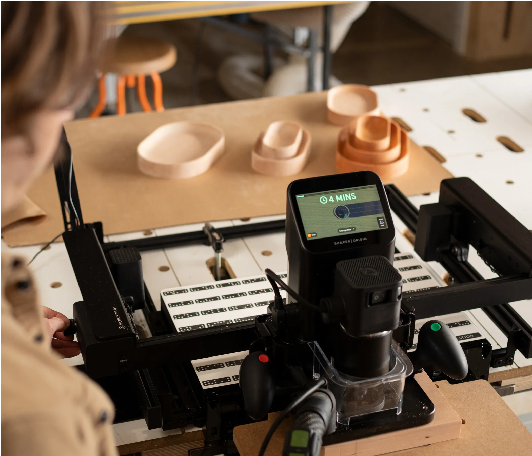 Shaper Benchpilot et fraiseuse Origin